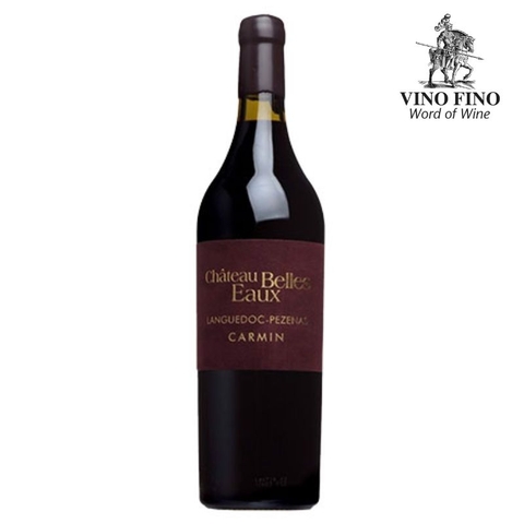 Rượu vang Chateau Belles Eaux languedoc Pezenas Carmin