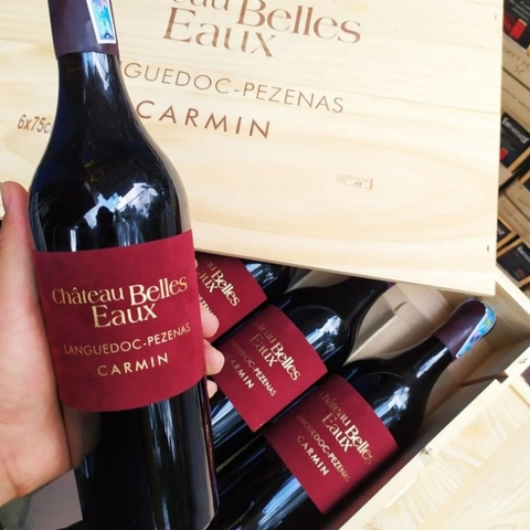 Rượu vang Chateau Belles Eaux languedoc Pezenas Carmin