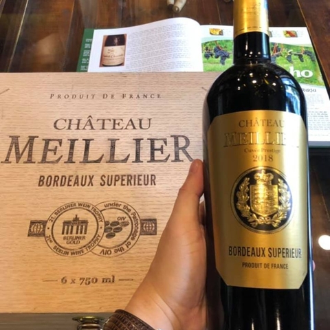 Rượu vang Pháp Meillier Bordeaux Superieur