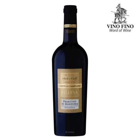 Rượu vang Paolo e Carlo Primitivo Di Manduria Riverva