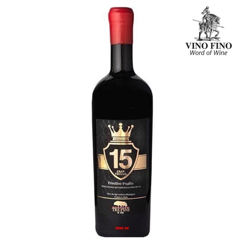 Rượu vang Trepini Primitivo 15 Gran Trullo