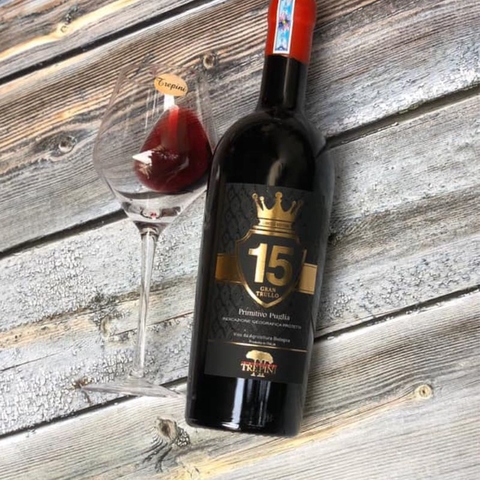 Rượu vang Trepini Primitivo 15 Gran Trullo