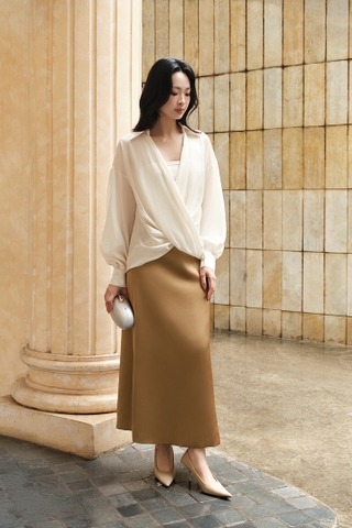 ORCHID SILK SKIRT 26