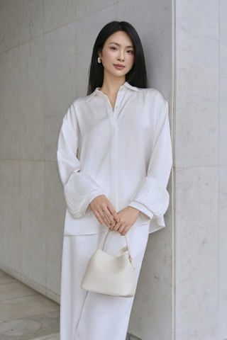 Petal - layered cuff shirt