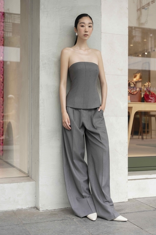 LOW-RISE STRAIGHT LEG PANTS
