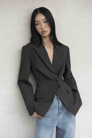 ONE BUTTON TAILORED BLAZER
