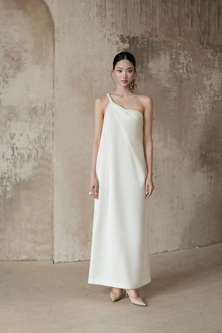 ONE-SHOULDER TWIST MAXI DRESS