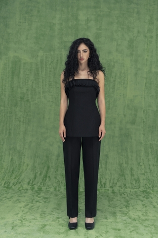 Petal layered tube top