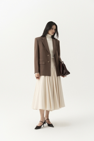 ASYMMETRIC DOUBLE LAYER BLAZER