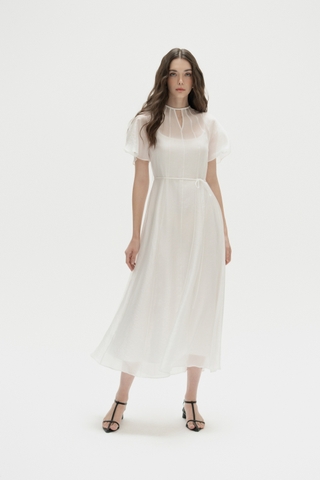 Round neck airy dress