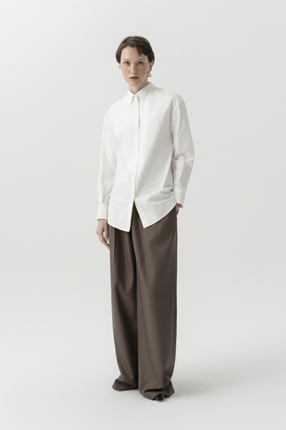 PLEATED WIDE LEG PANTS