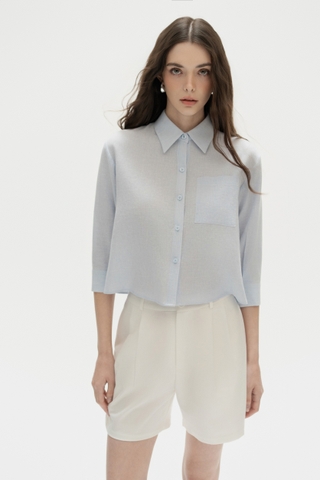 Cropped Linen Shirt
