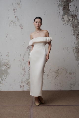 Oval Rounded Shoulder Dress