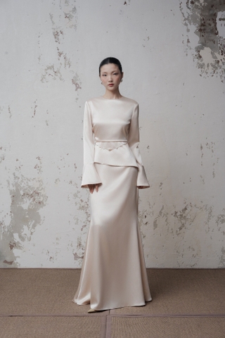 Moonlit Peplum Dress