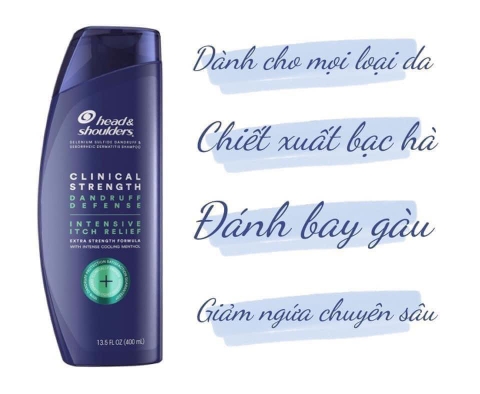 Màu Cam- Dầu gội head thuốc Mỹ Đặc trị gàu