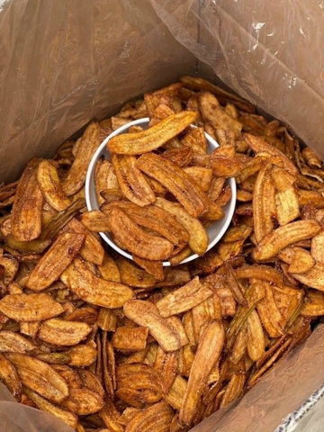 Chuối sấy mè gừng giòn