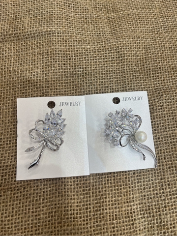 Cài áo bó hoa đính đá 0990MH