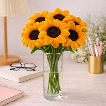 Hoa kẽm nhung hướng dương lớn