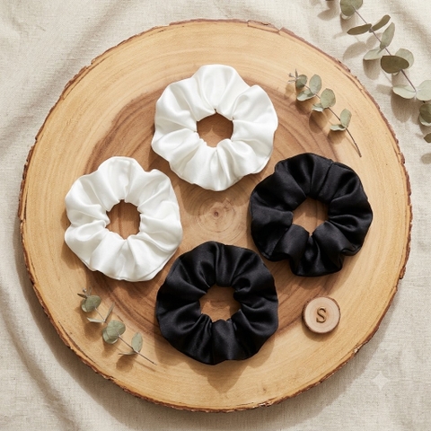 Scrunchies lụa phi bóng 060HN