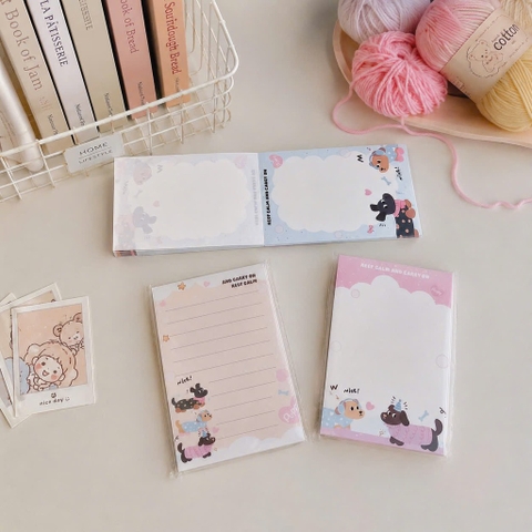 Giấy note dài cún nâu