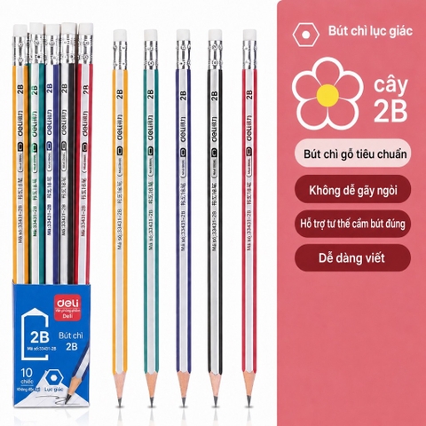Bút chì gỗ 2B Deli 33431