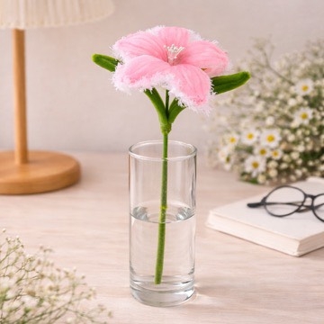 Hoa kẽm nhung ly viền lông