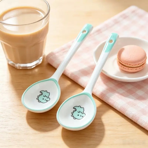Muỗng sứ khủng long xanh