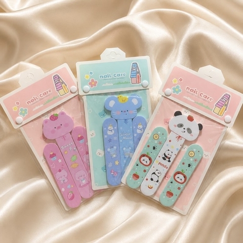Set 3 dũa móng tay cute