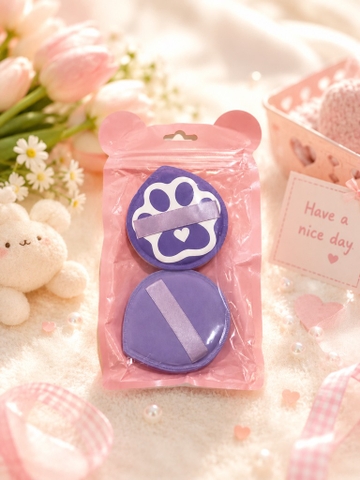Set bông mút tán nền chân mèo
