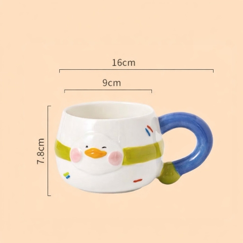 Ly cốc sứ vịt 330ml