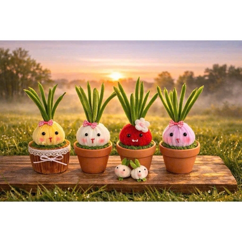 Chậu hành hạnh phúc