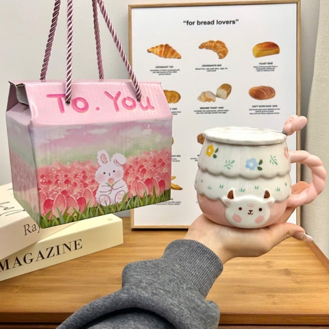 Ly cốc sứ cừu hoa LA