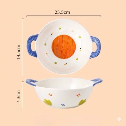 Thố vịt 2 quai 9.5in