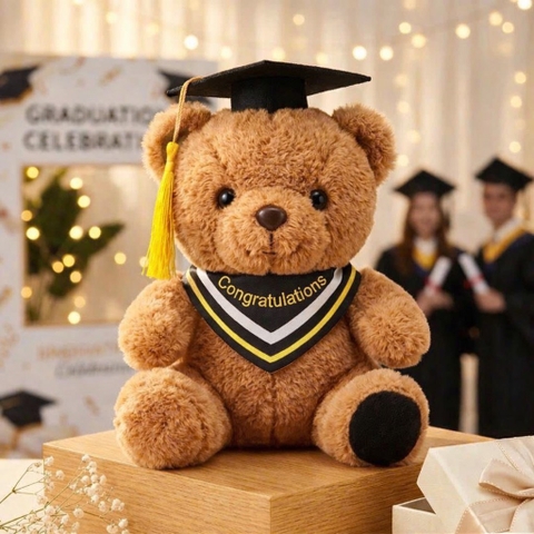 Gấu cử nhân nhỏ lông xoắn NT