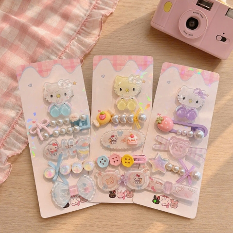 Set kẹp mái Hello Kitty
