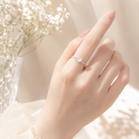 Nhẫn Xuping tim bướm 053MH