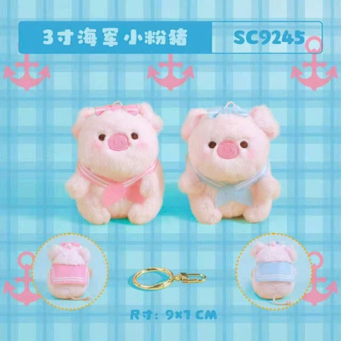 Móc khoá heo áo hải quân