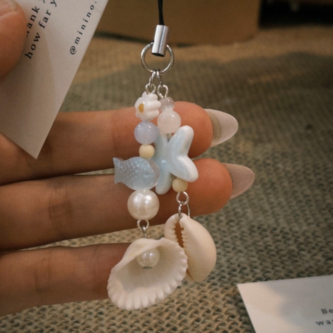 Móc treo điện thoại vibe biển đôi