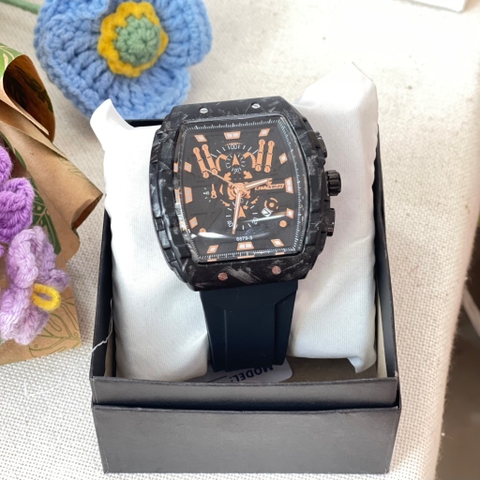 Đồng hồ nam Chaxigo vuông dây cao su