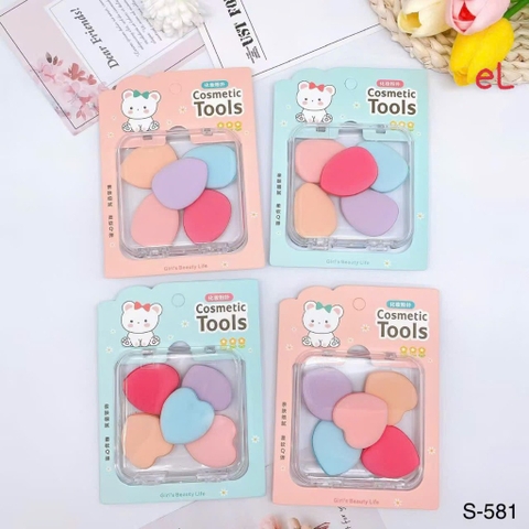 Set bông phấn 5 chi tiết S-581