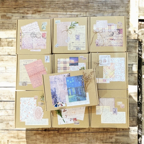 Hộp quà trang trí handmade 20x20x10cm