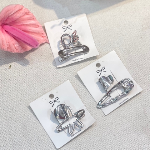 Set kẹp bạc đôi