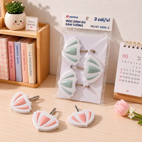 Set 3 móc dính tường cây dù 2806