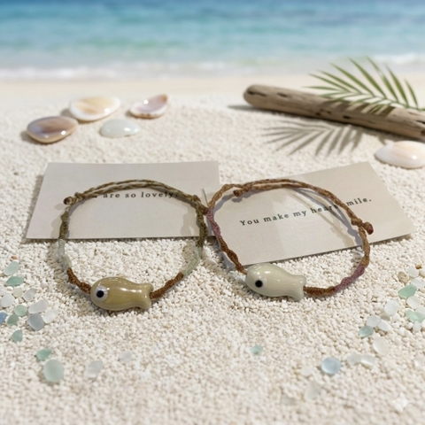 Vòng tay cá đơn mảnh handmade M