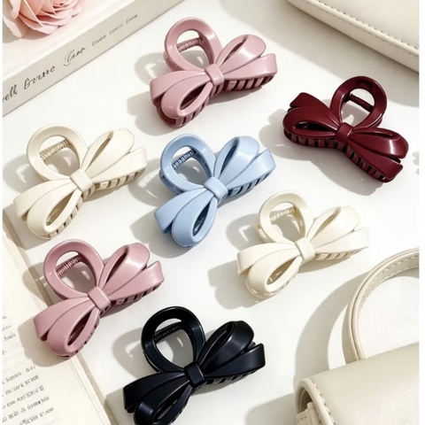 Kẹp càng cua nơ màu pastel 210UX