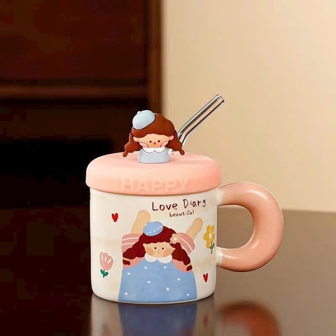 Ly cốc sứ Love Diary LA