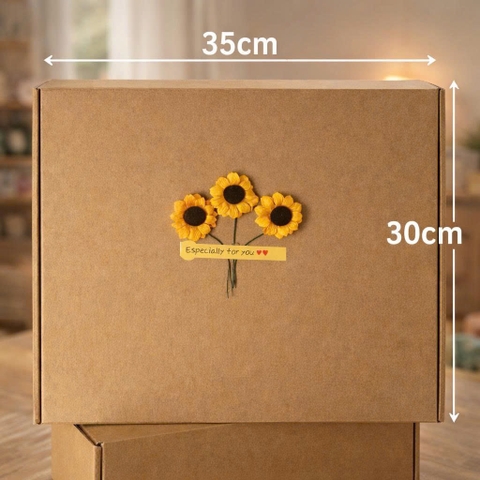 Hộp quà hoa hướng dương 35x30x10cm