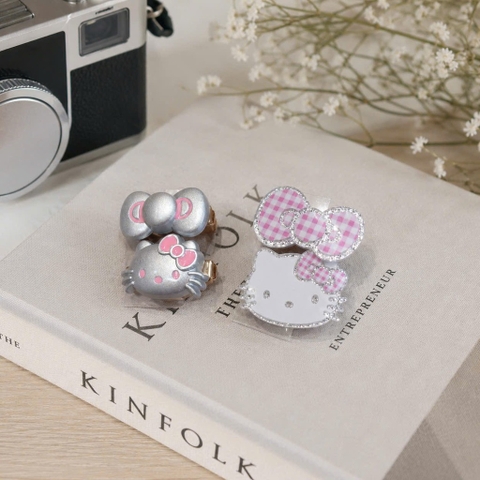 Set kẹp mái mỏ vịt Kitty nơ