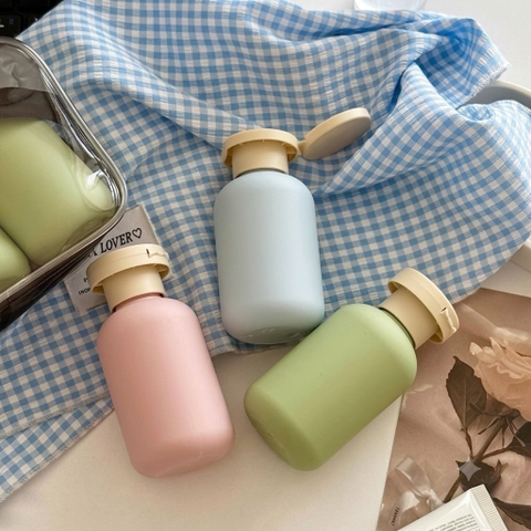 Set 3 chai chiết mỹ phẩm túi zip