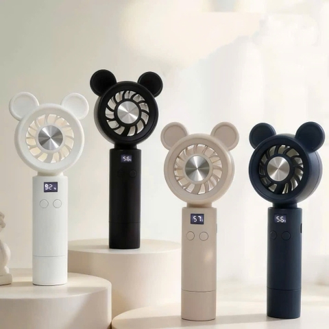 Quạt sạc USB tai gấu tròn Q92